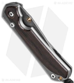 Chris Reeve Small Sebenza 31 Left Hand Knife Bog Oak (2.94" Raindrop Dama) -Chris Reeve Knives Shop Chris Reeve Small Sebenza 31 Knife Bog Oak LH 2in Raindrop Dama BHQ 98994 td side