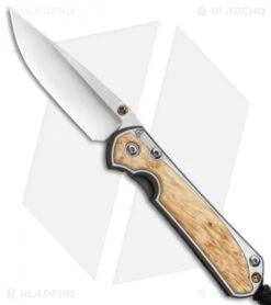 Chris Reeve Small Sebenza 31 Frame Lock Knife Box Elder (2.94" Stonewash)