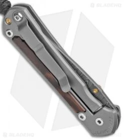 Chris Reeve Left Hand Small Sebenza 31 Knife Macassar Ebony Ladder Damascus -Chris Reeve Knives Shop Chris Reeve Small Sebenza 31 Macassar Ebony Ladder Damascus Left Handed BHQ 99006 jr side