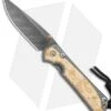 Chris Reeve Small Sebenza 31 Box Elder Double Lug Knife (2.94" Damascus)