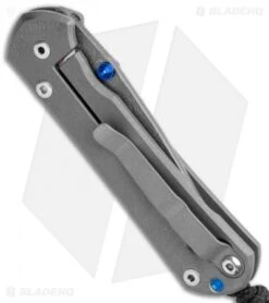 Chris Reeve Small Sebenza 31 Knife Titanium Double Lug (2.94" Raindrop Damascus) -Chris Reeve Knives Shop Chris Reeve Small Sebenza 31 Ti Double Thumb Lug Raindrop Damascus BHQ 99031 jr side