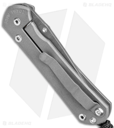 Chris Reeve Small Sebenza 31 Frame Lock Knife Gray Titanium (3" Ladder Damascus) 3 Chris Reeve Small Sebenza 31 Frame Lock Knife Gray Titanium (3" Ladder Damascus) - Image 3