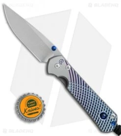 Chris Reeve Small Sebenza 21 Graphic Blue Sapphire Cabochon (2.9" Satin) 3/28/17 -Chris Reeve Knives Shop Chris Reeve small Sebenza 21 graphic blue sapphire cabochon satin BHQ 68491 er size