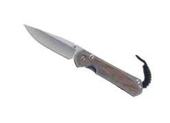 Chris Reeve Small Sebenza Natural Canvas Micatra Inlay Pocket Knife Gray Titanium Handle Magnacut Plain Edge S31-1212