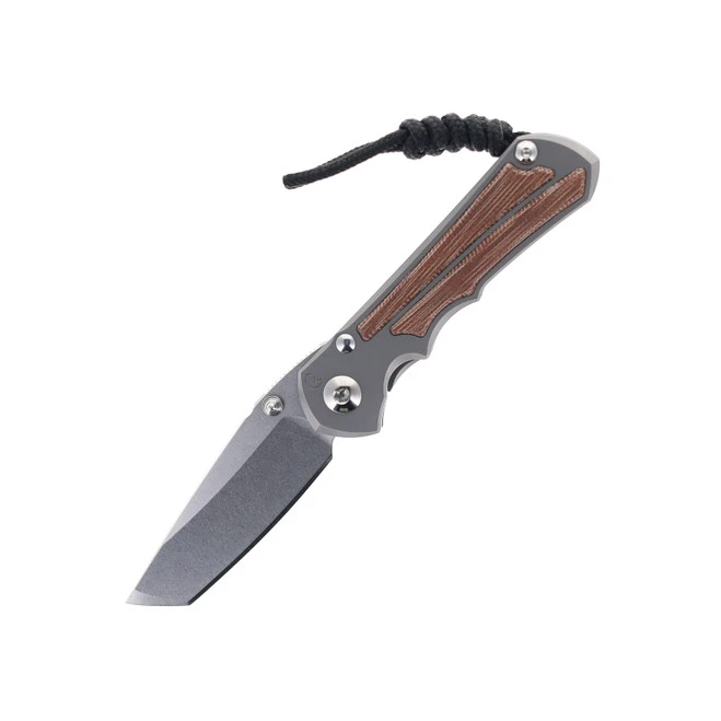 Chris Reeve Small Inkosi Folding Knife Glass Blasted Titanium Handle Natural Micarta Inlay Magnacut Steel Tanto SIN-1134 1 Chris Reeve Small Inkosi Folding Knife Glass Blasted Titanium Handle Natural Micarta Inlay Magnacut Steel Tanto SIN-1134