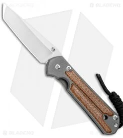 Chris Reeve Small Sebenza 21 Tanto Knife W/ Natural Micarta Inlays (2.94" SW)