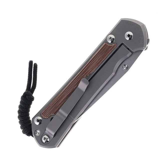 Chris Reeve Large Sebenza 31 Folding Knife Glass Blasted Titanium & Natural Canvas MagnaCut Tanto L31-1234 4 Chris Reeve Large Sebenza 31 Folding Knife Glass Blasted Titanium & Natural Canvas MagnaCut Tanto L31-1234 - Image 4