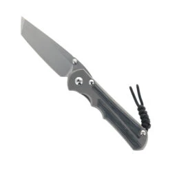 Chris Reeve Large Inkosi Folding Knife Sandblasted Titanium Handle W/ Black Micarta Inlay Magnacut Tanto Plain Edge LIN-1044