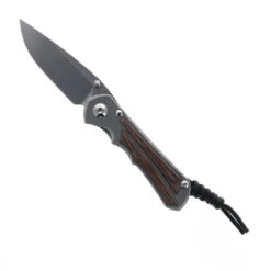 Chris Reeve Small Inkosi Folding Knife Glass Blasted Titanium Handle Natural Micarta Inlay Magnacut Steel Drop Point SIN-1118-006