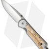 Chris Reeve Small Sebenza 21 Knife W/ Box Elder Burl Inlays (2.94" Polish)