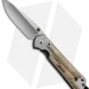Chris Reeve Large Sebenza 21 Knife W/ Mammoth Bark Inlay (3.625" Plain)