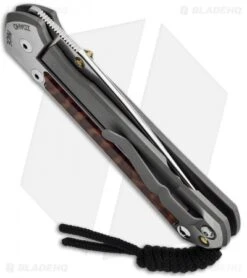 Chris Reeve Large Sebenza 21 Knife Snakewood (3.625" Polish) -Chris Reeve Knives Shop chris reeve large sebenza 21 wood snakewood inlay side