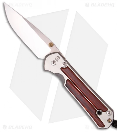 Chris Reeve Large Sebenza 21 Knife W/ Cocobolo Wood Inlay (3.625" Plain) 1 Chris Reeve Large Sebenza 21 Knife W/ Cocobolo Wood Inlay (3.625" Plain)