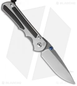 Chris Reeve Sebenza 25 Frame Lock Knife Left Handed CF (3.625" Stonewash)