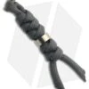 Chris Reeve Knives Small Charcoal Cord Tie Lanyard W/ Silver Bead