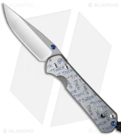 Chris Reeve Small Sebenza 21 Knife CGG Cut Once (2.94" Satin)