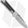 Chris Reeve Small Sebenza 21 Knife Left Handed Carbon Fiber (2.94" Stonewash)