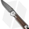 Chris Reeve Small Sebenza 21 Knife W/ Snakewood & Basketweave Damascus